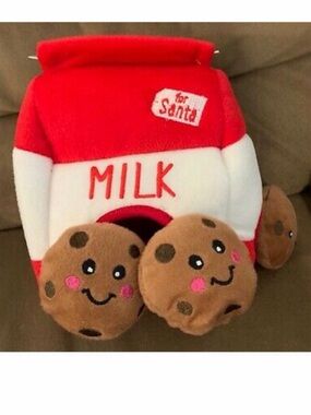 ZippyPaws Holiday Burrow Dog Toy ~Santa’s Milk and Cookies~ New with Tags